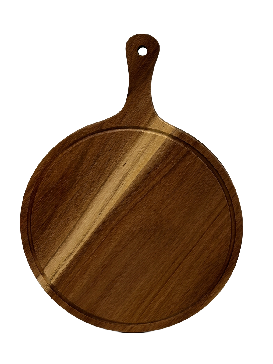 Round Cutting Board with Handle