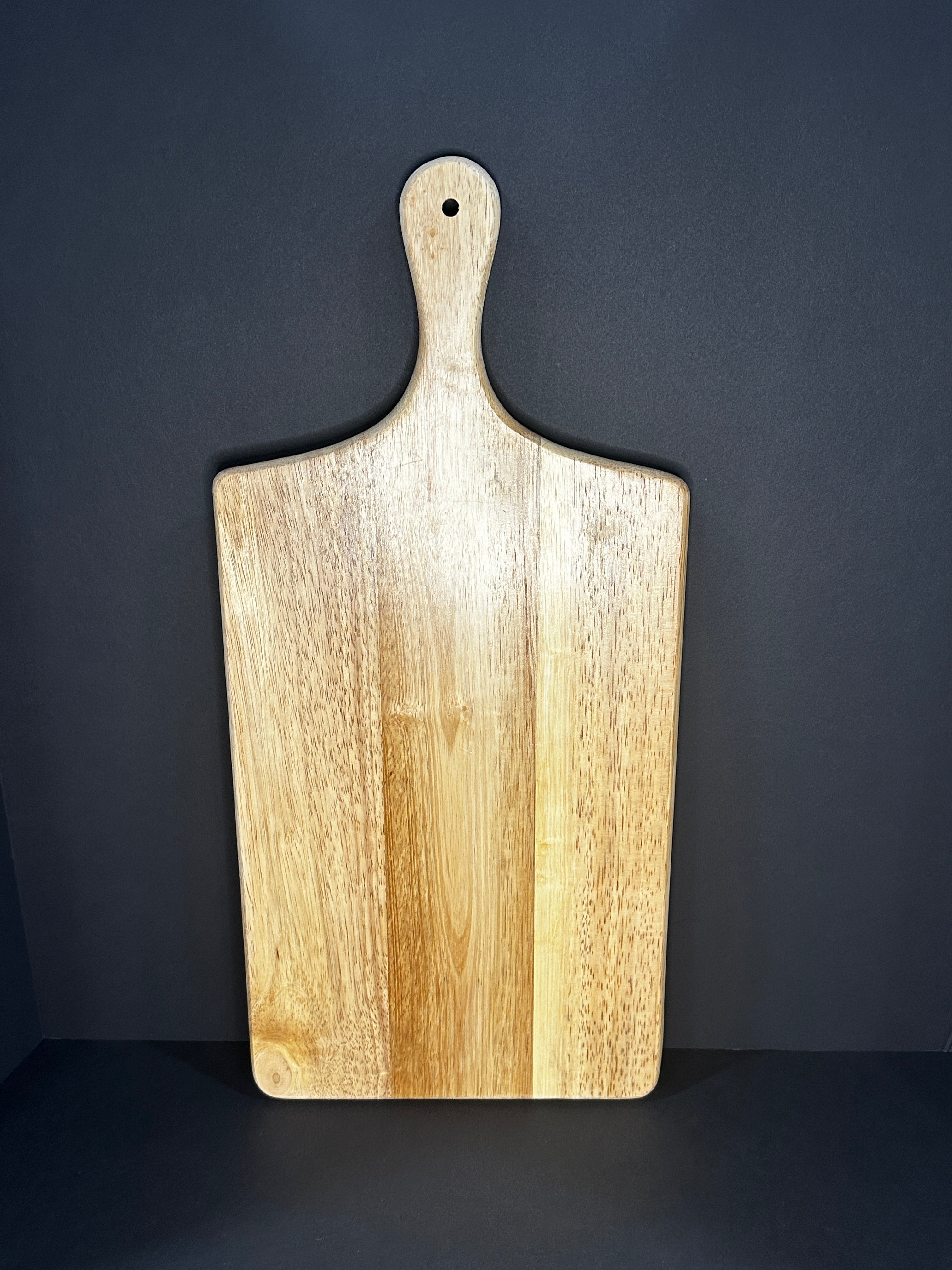 Rubber Wood Charcuterie Paddleboard with Handle