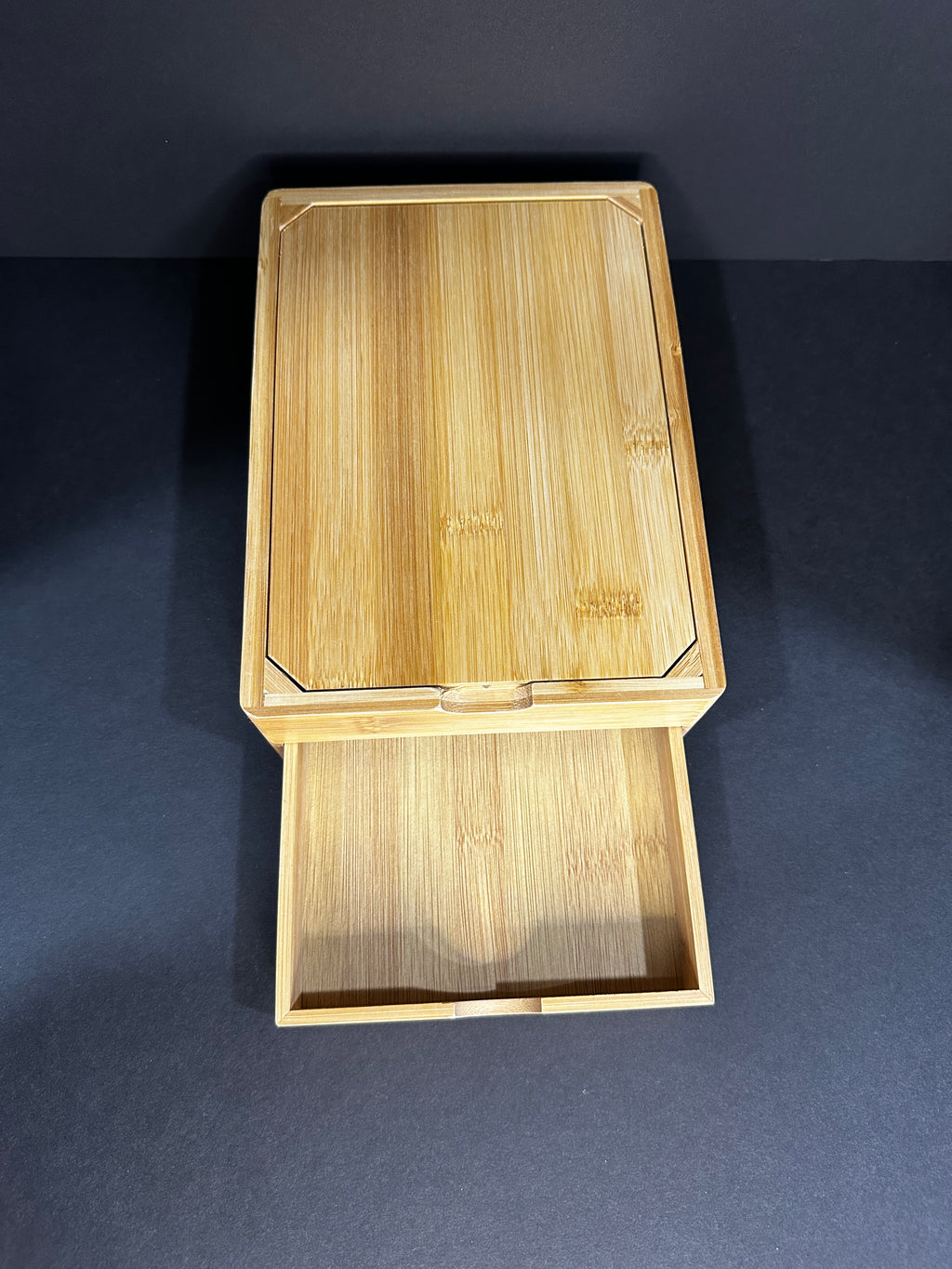 Bamboo Beauty Organizer with Mirror