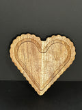 Scalloped Wood Coaster