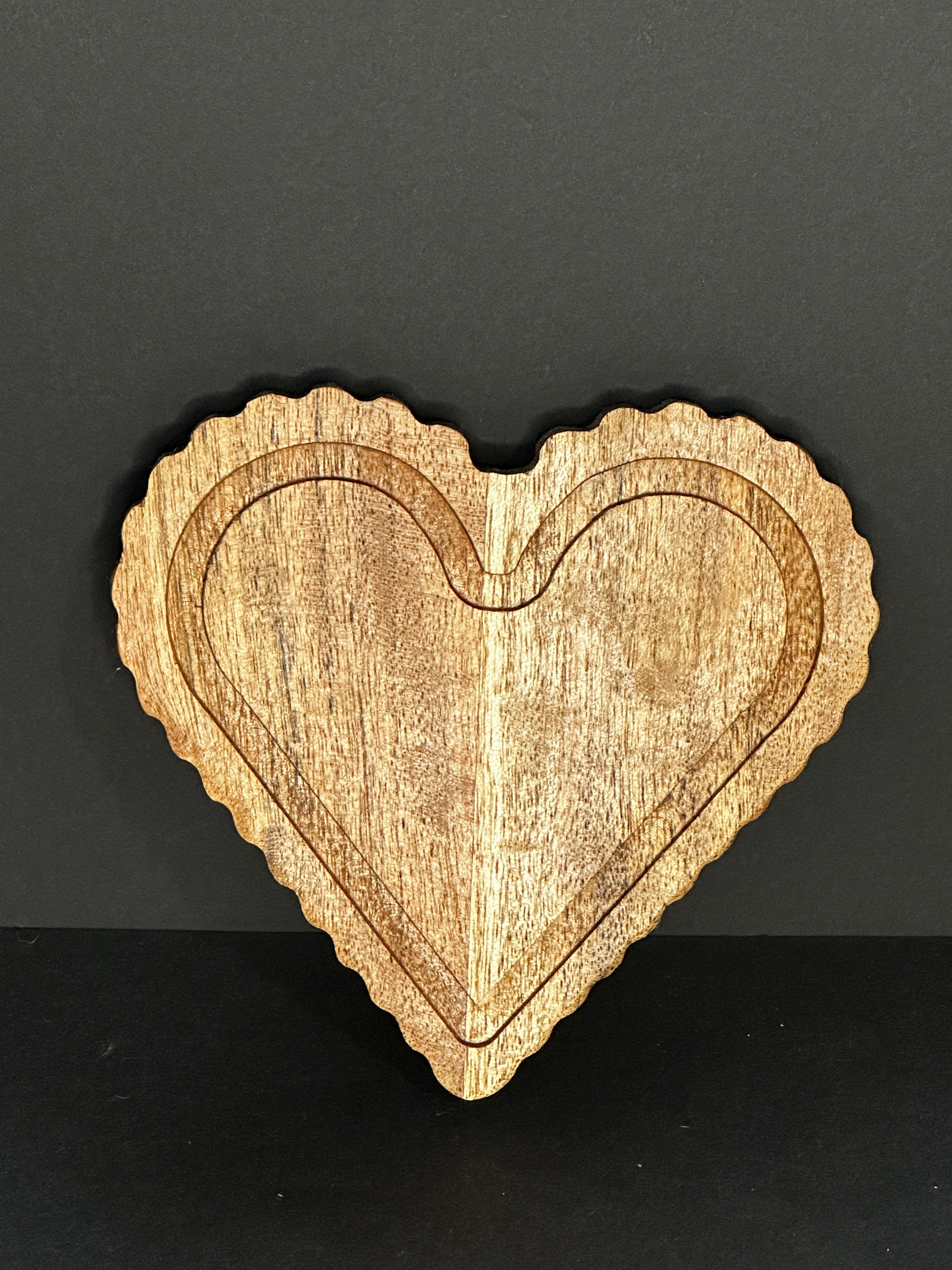 Scalloped Wood Coaster